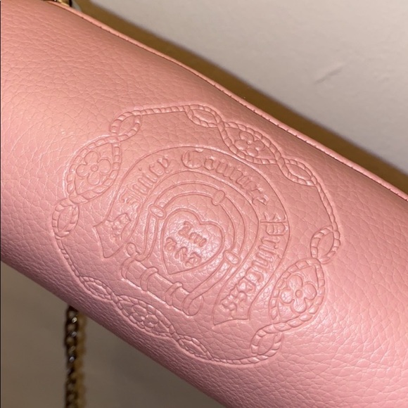 VINTAGE Juicy Couture Y2K PINK MINI BARREL BAG BARBIE BABY PINK LEATHER BAG - Picture 6 of 14
